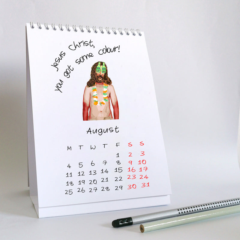 Jesus Christ WHAT A YEAR Calendar 2025 © WeirdWatercolours