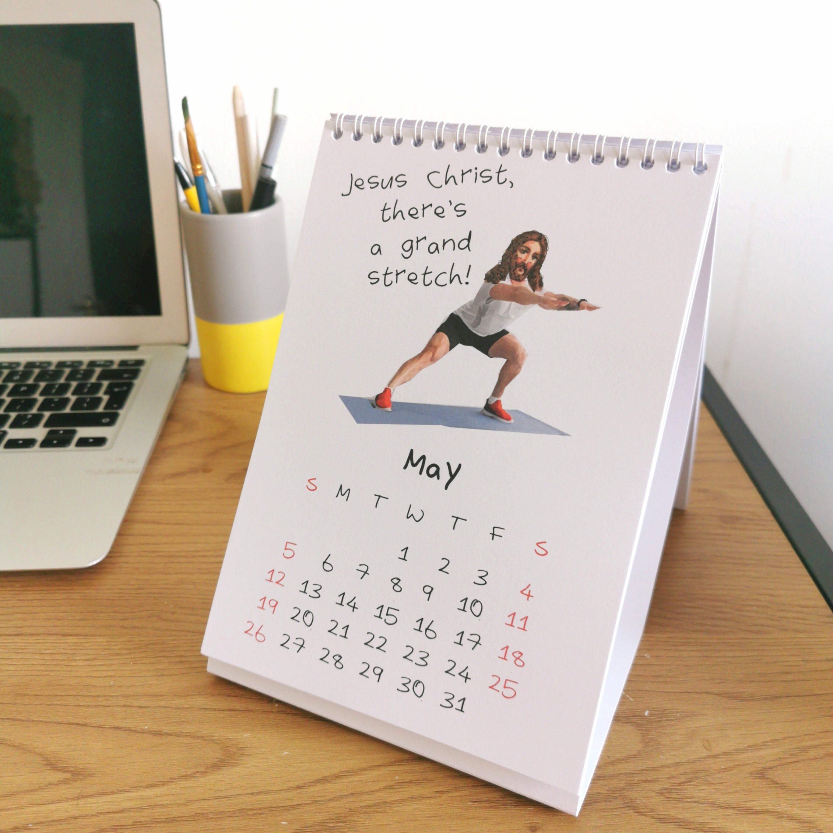 Jesus Christ WHAT A YEAR Calendar 2024 © WeirdWatercolours