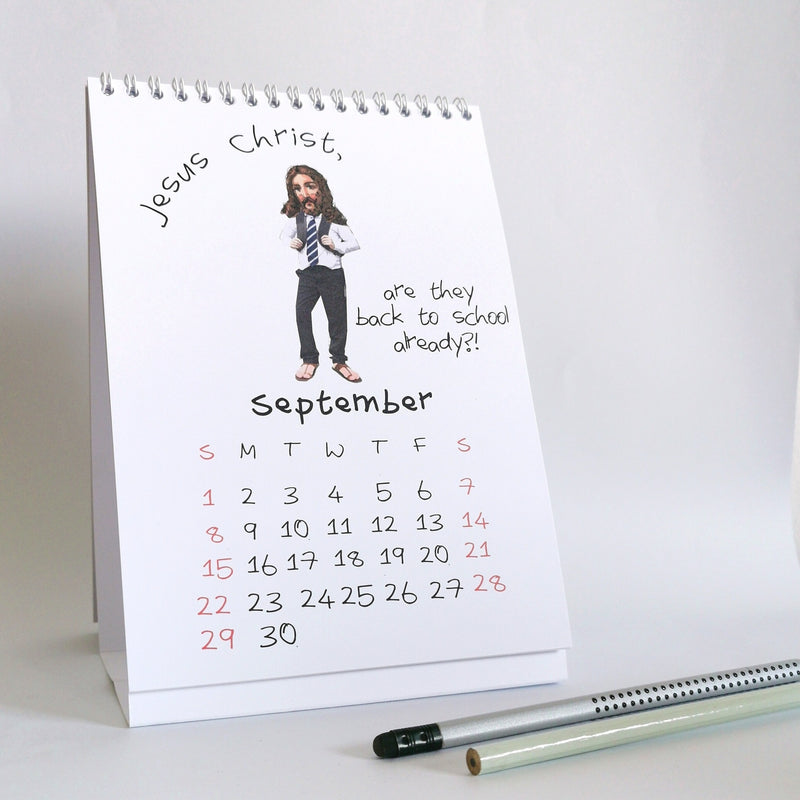 Jesus Christ WHAT A YEAR Calendar 2024 © WeirdWatercolours