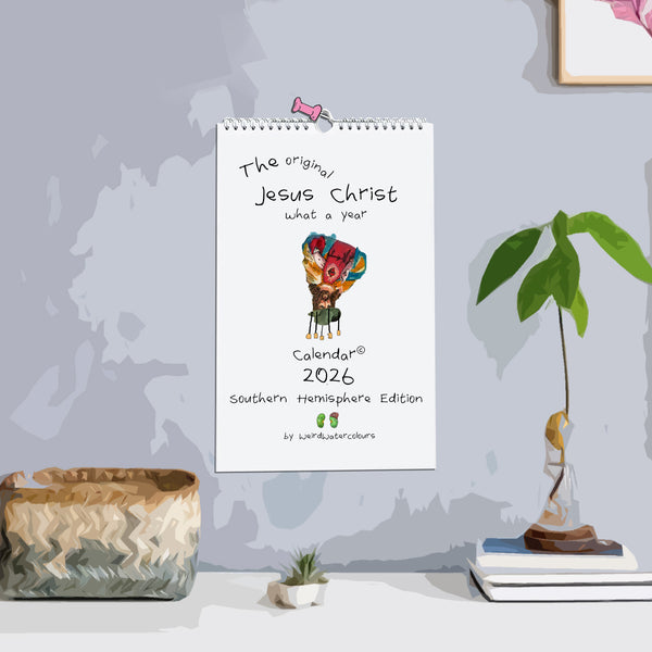 Funny Irish Calendars | WeirdWatercolours | Jesus Christ What A Year Funny Irish Calendars | WeirdWatercolours | Jesus Christ What A Year