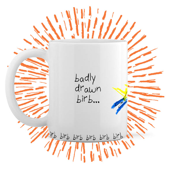 Badly Drawn Blue Tit Mug