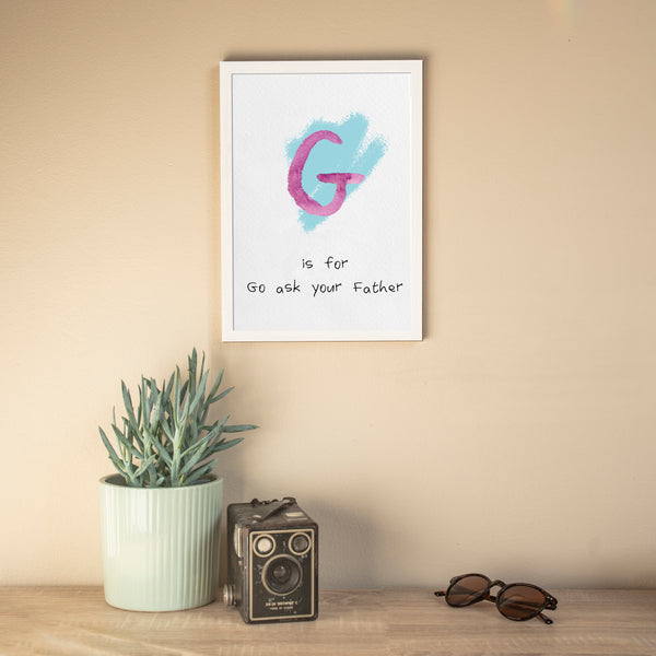 Alphabet Print | G is For