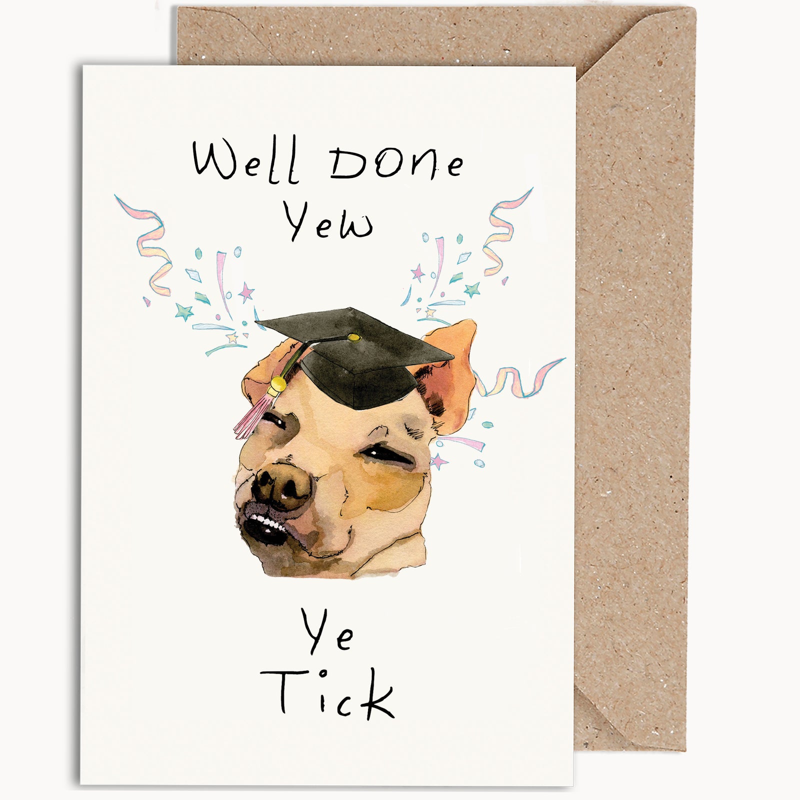 Animals Graduation Cards Designer Greetings Dog Making Mark On A Fire