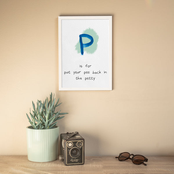 Alphabet Print | P is For