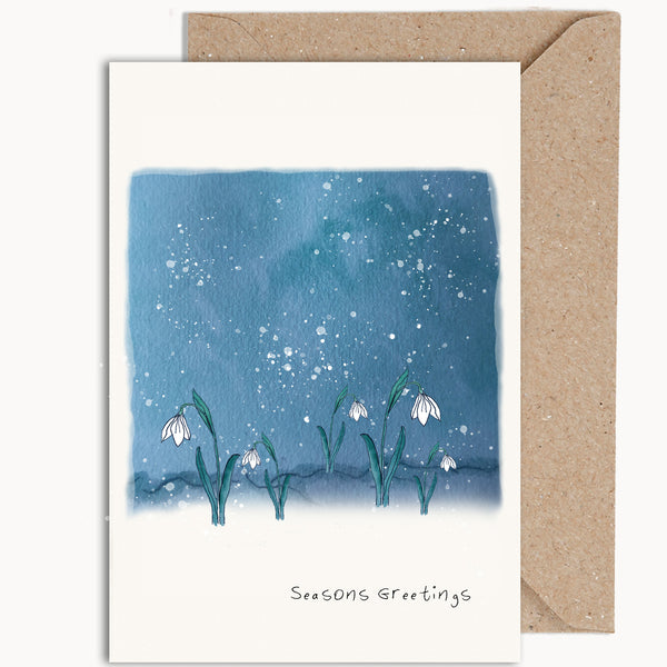 Snowdrops Christmas Card