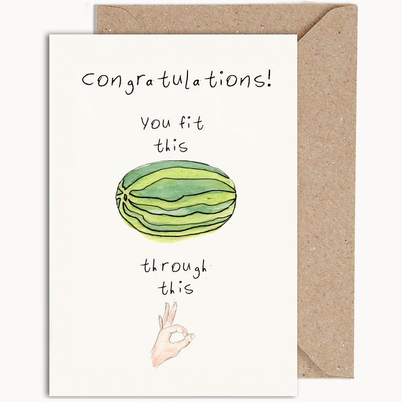 you fit this through this new baby card