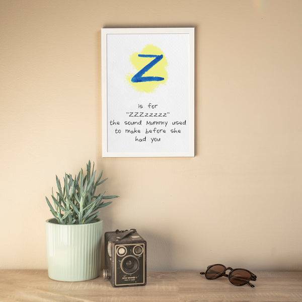 Alphabet Print | Z is For