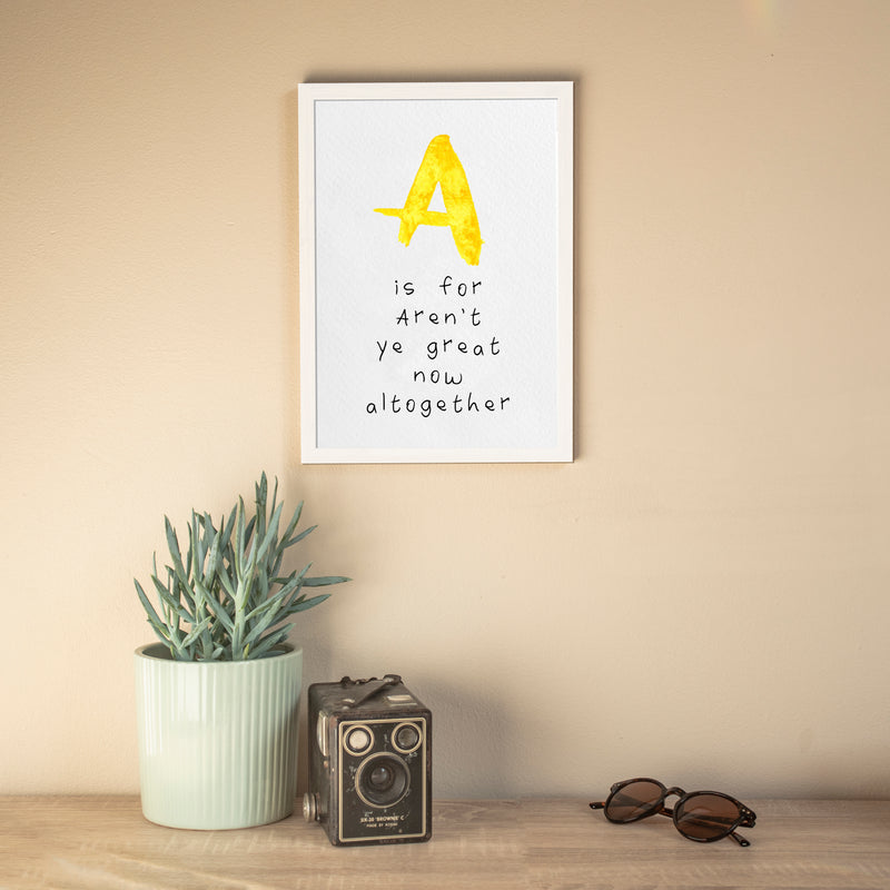 Alphabet Print | A is For