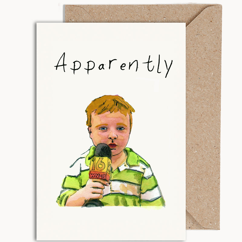 meme card of the apparently kid