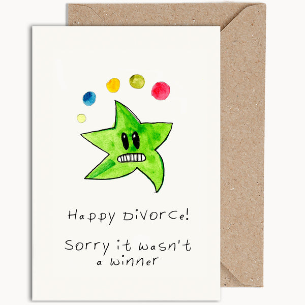 Divorce Lotto Friendship Card