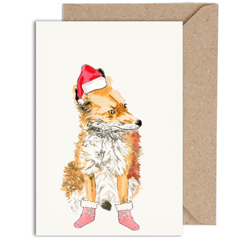 Fox Christmas Card