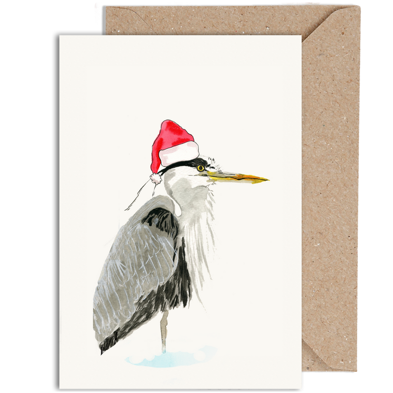 Heron Christmas Card