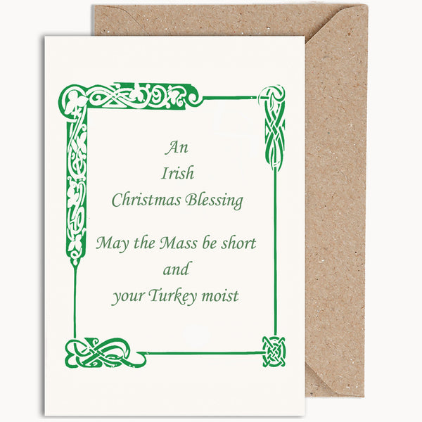 Irish Christmas Blessing Card