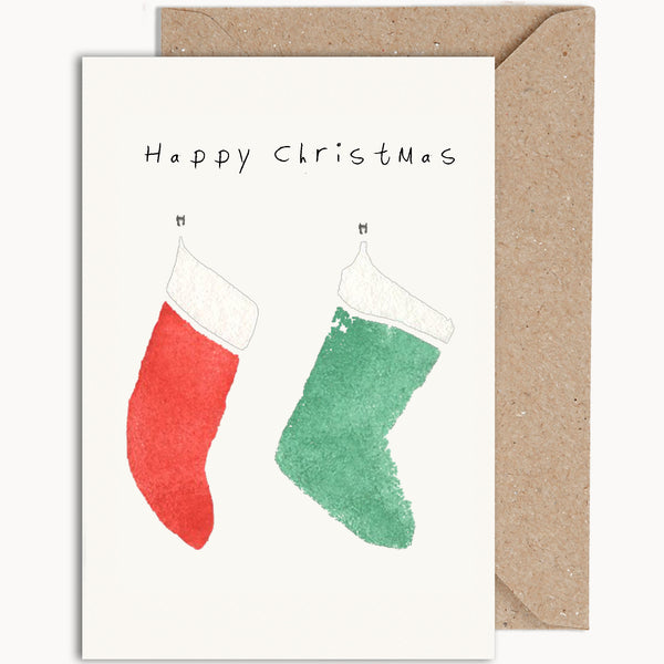 Stockings Christmas Card