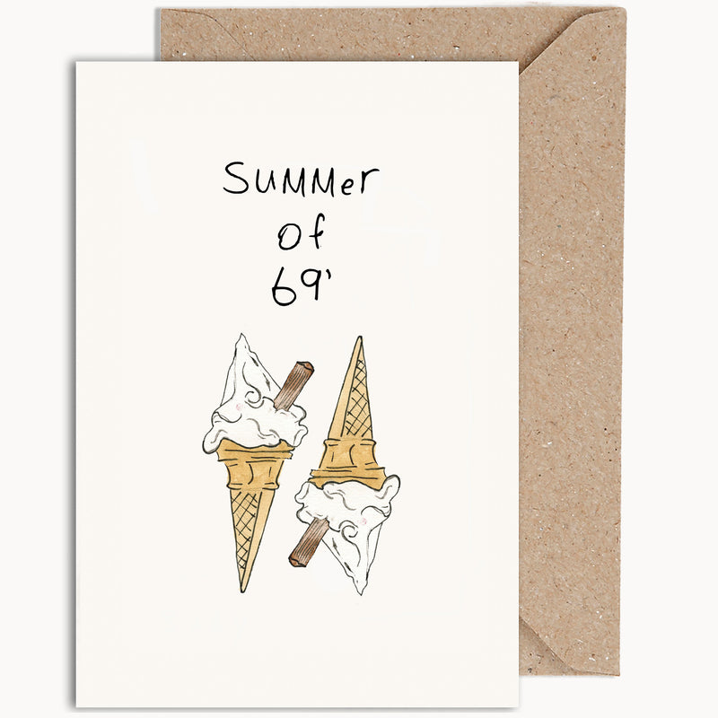 Summer Of 69 Birthday Card