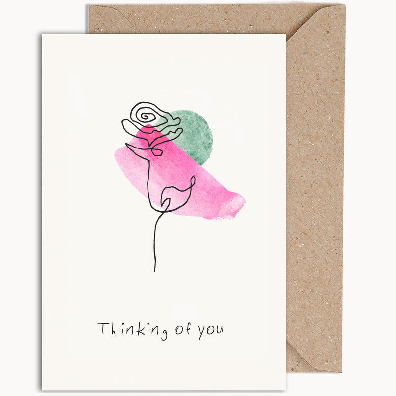 Thinking Of You Flower Card