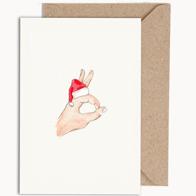Hand Christmas Card